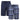 KAM Men's Big Size Twin Pack Check And Plain Shorts (KBS875) XXL-8XL, Navy