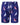 D555 Men's Plus Size Yatch Printed Swimshort with Mesh Inner Brief (210902) 2XL-6XL, Navy