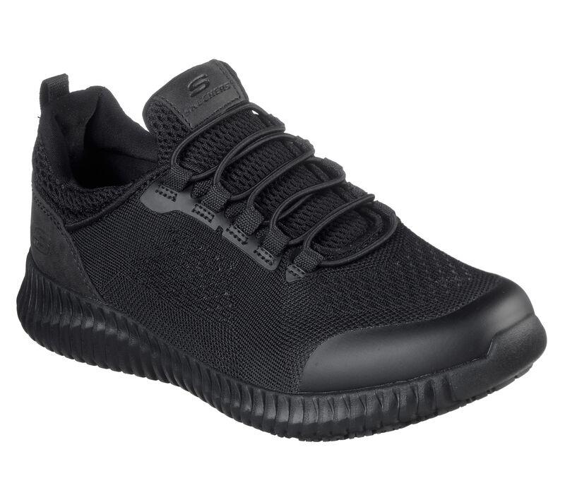 Skechers Women's Work Relaxed Fit Cessnock-Carrboro SR Shoes in Black 3 to 9 - 9 / Black