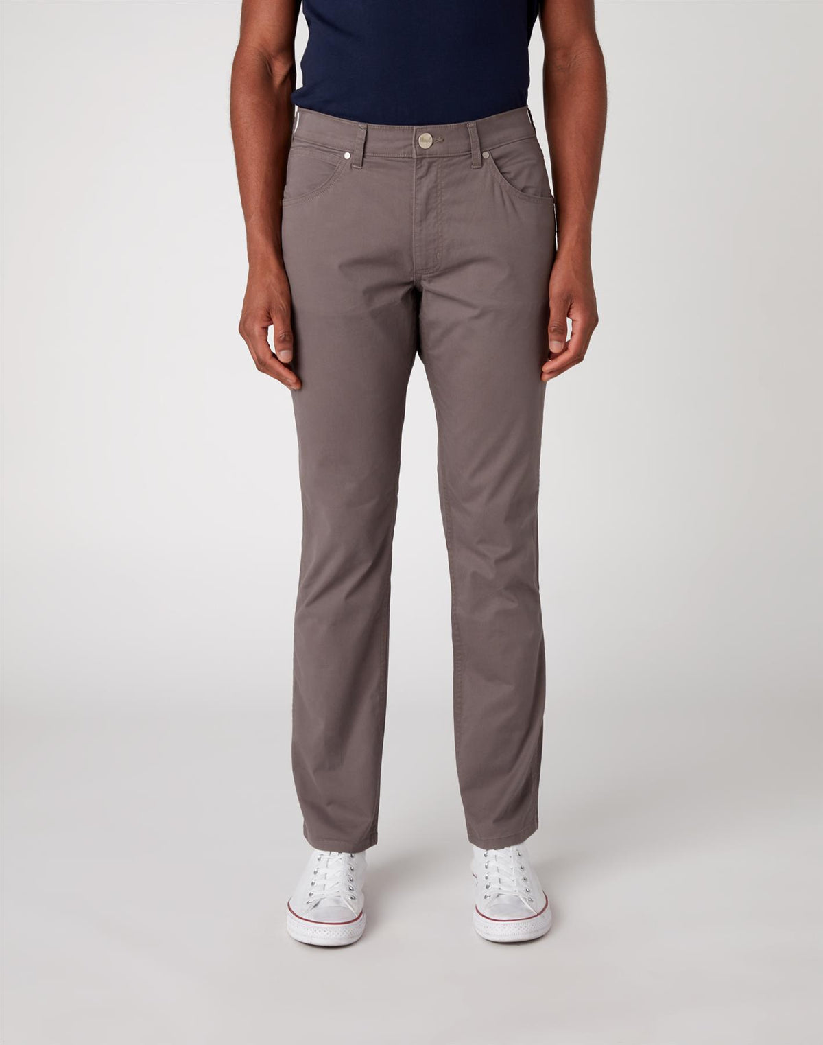 Wrangler Men's Greensboro Stretch Straight Leg Chino in Quiet Grey (W15QWA172) Size 34 - 46 - 36 / Quiet Grey / 32