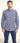 Double Two Life Style Men's Long Sleeve Leisure Shirt in Navy Size 2XL-5XL