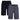 KAM Men's Big Size Extra Comfortable Twin Pack Plain And Printed Lounge Wear Shorts (KBS876) XXL-8XL, 2 Colour
