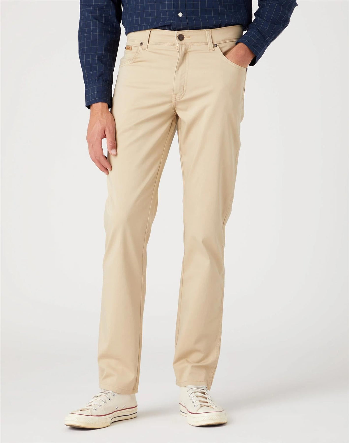 Wrangler Texas Slim Chino in Safari Colour Waist Size 34 to 46 - 44 / Safari / 34