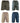 D555 Mens Big Size Cargo Short With Shaped Leg Pockets (Nick) in Size XL to 8XL, Multiple Colour
