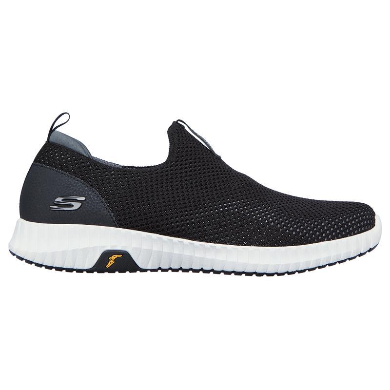 SKECHERS Men's Elite Flex Prime Slip On Sneakers in Black/White - 6 / Black White