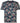 Espionage Big Size Short Sleeve All Over Hibiscus Print T-Shirt for Men's (T372) in Denim, 2XL-8XL