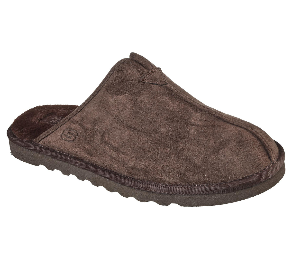 SKECHERS Men's Renten-Palco Slip-on Backless Casual Comfort Slippers in Chocolate Size UK6 to UK13 - 10 / Chocolate