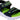 Skechers Hypno-Flash 3.0 Sandal Touch Fastening Trainer Childrens Sports in Black/Lime