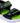 Skechers Hypno-Flash 3.0 Sandal Touch Fastening Trainer Childrens Sports in Black/Lime