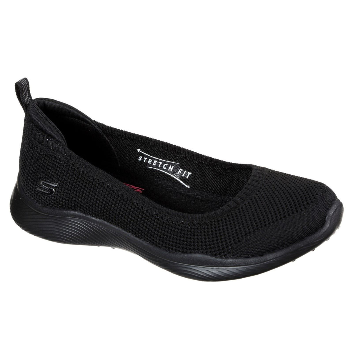 Skechers (GAR104134W) Ladies Sports Microburst 2.0 Be Iconic Wide in UK 3 to 8 - 4 / Black