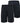 D555 OAKHAM Full Elastic Waist Stretch Shorts For Men in Black, 2XL-8XL
