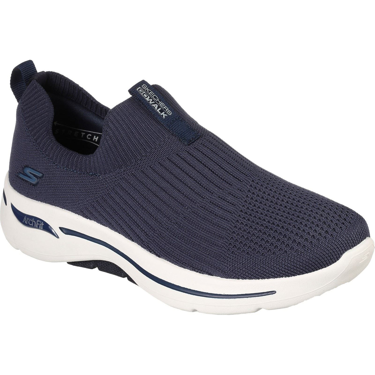 Skechers (GAR124409) Women's Go Walk Arch Fit Iconic Sports Trainer in Navy 3 to 8 - 4 / Navy