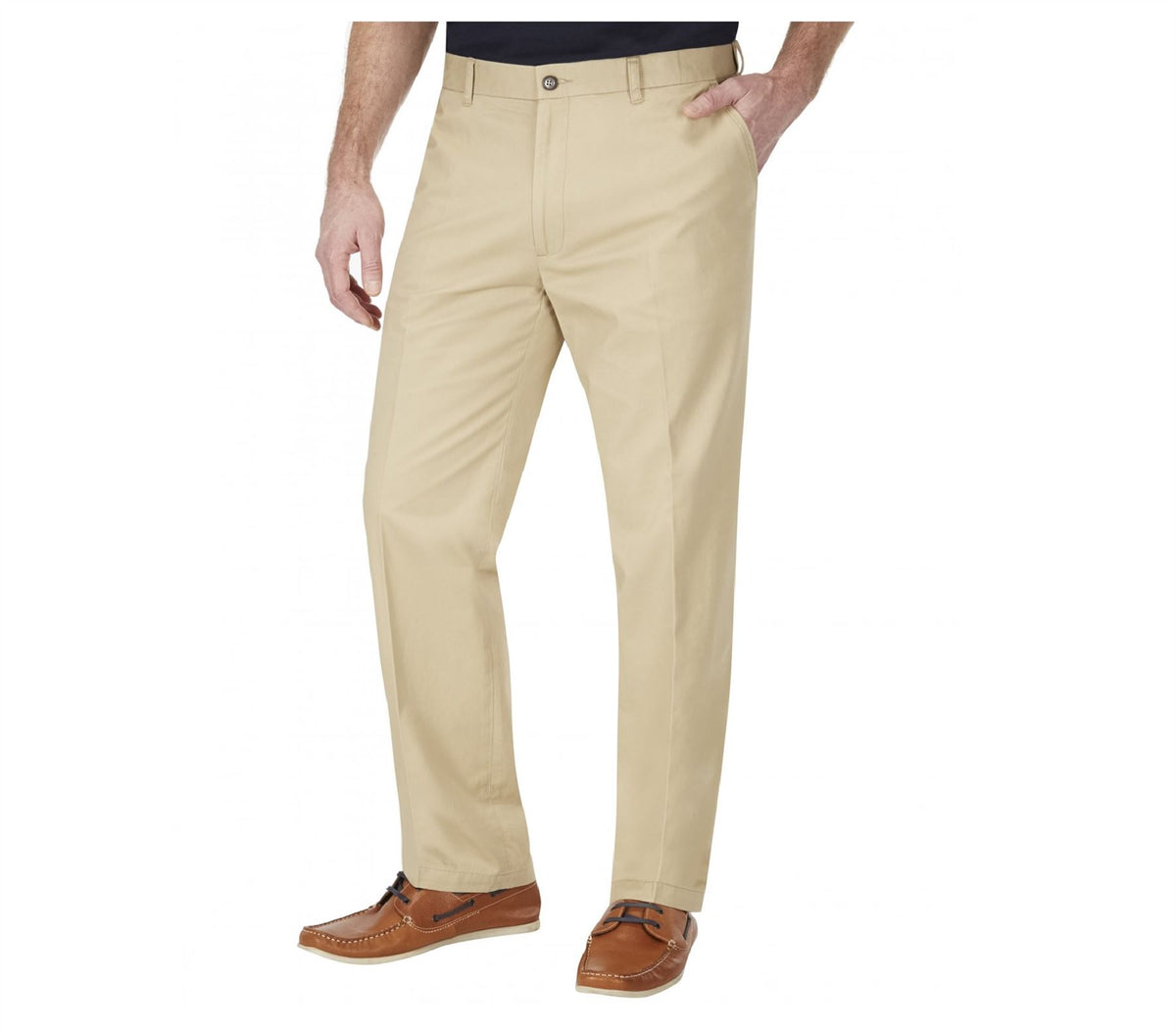 SKOPES Flexi Waist Cotton Twill Chino Trouser (Padstow) in 2 Colours Option - 52 / Sand / 33