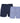 Kam Jeanswear Men's Plus Size Twin Pack Woven Boxers (3x Twin-Pack) in Navy/Blue, 2XL to 8XL