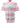 Louie James Cotton Rich Pique Polo Shirt in Pink/White in Size L/M/XL