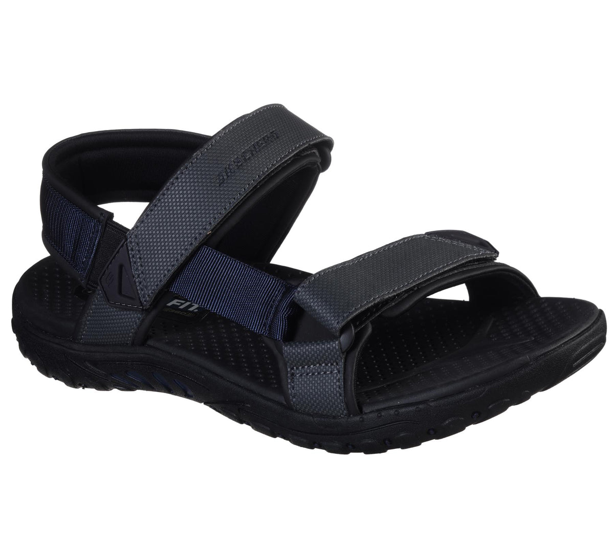 SKECHERS Men's Reggae-Elsinore Outdoor Sandals in Navy Grey - 9.5 / Navy Grey