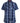 D555 Twin Pocket Short Sleeve Blue Navy Check Shirt (Safford)