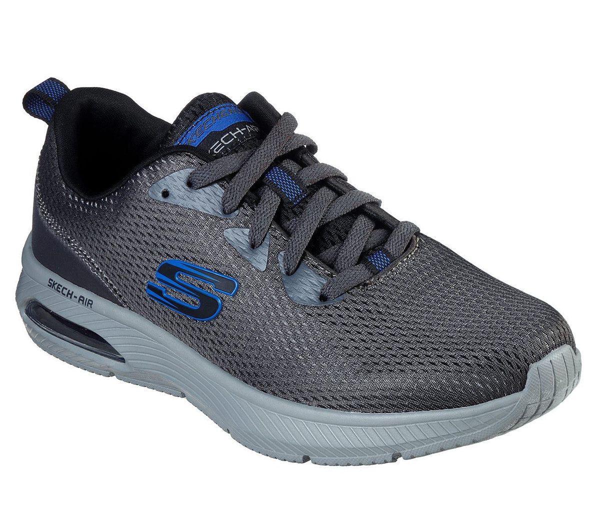 SKECHERS Men's Skech-Air: Dyna-Air Comfort Training And Walking Sneakers in Charcoal/Black - UK 9.5 / Charcoal/Black