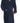 Mens Pure Cotton Shawl Collar Towelling Gown "Terry" in Navy in Size Navy in M to 3XL