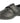 Mens Easy B Extra Wide And Deep Fit (6V) Leather Look Shoes (Troy) in Black
