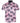KAM Short Sleeve Palm Print Shirt For Men in Pink, 2XL-8XL
