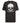 D555 HUCKNALL Skull Monochrome Print Crew Neck T-shirt For Men in Washed Black, 2XL-8XL