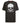 D555 HUCKNALL Skull Monochrome Print Crew Neck T-shirt For Men in Washed Black, 2XL-8XL