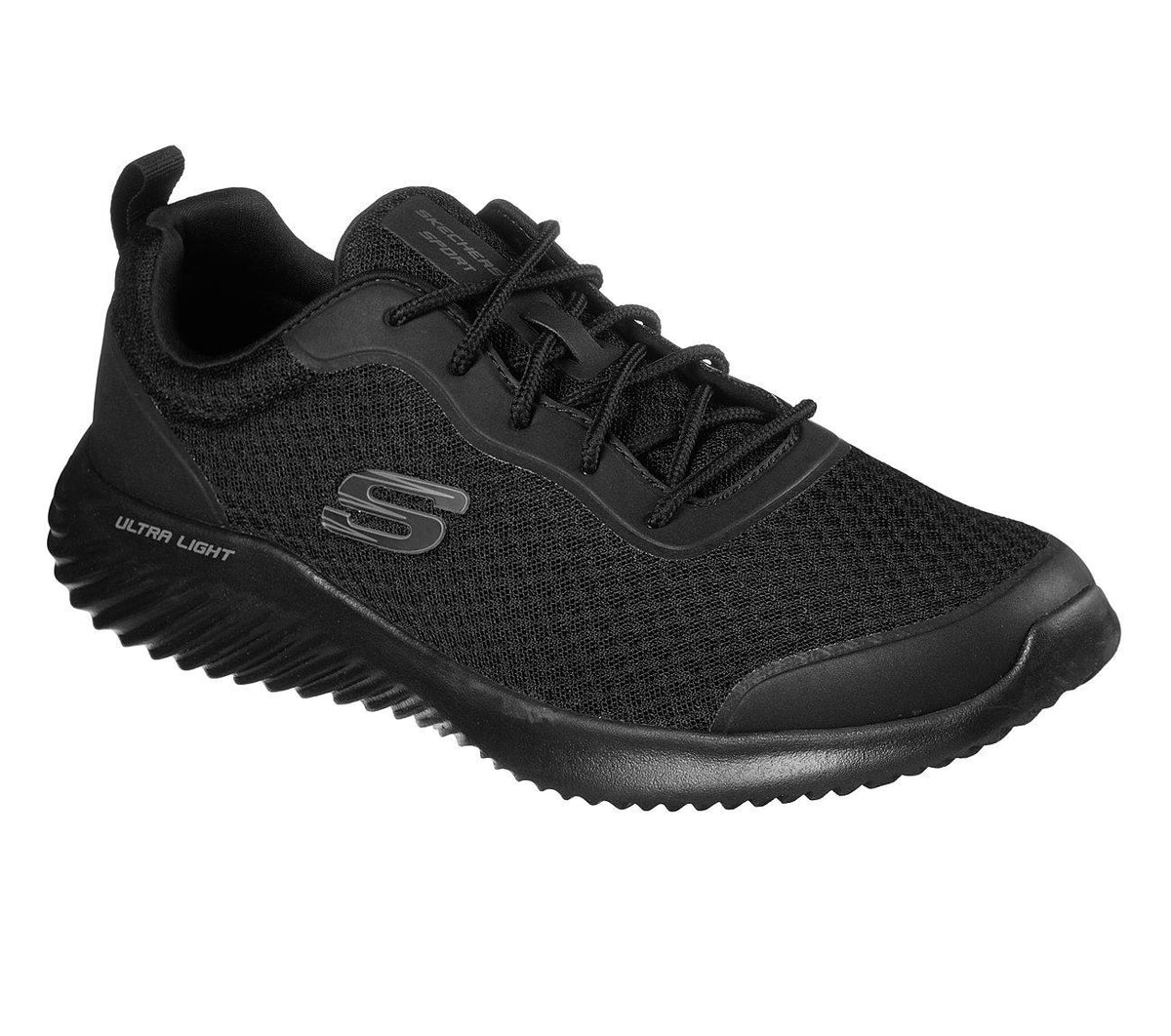 SKECHERS Men's Bounder - Voltis Running/Walking Trainers in Black - 9.5 / Black