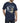 Replika Pure Premium Cotton Printed Tee (71105) in Grey Melange and Navy Blue