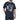 Replika Pure Premium Cotton Printed Tee (71105) in Grey Melange and Navy Blue