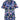 D555 Men's DURHAM Flamingo Hawaiian Aop Shirt in Blue 2XL to 6XL