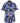D555 Men's DURHAM Flamingo Hawaiian Aop Shirt in Blue 2XL to 6XL