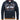 D555 Men's Plus Size Full Zip Hoodie With Chest Print in Navy 2XL to 10XL