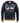 D555 Men's Plus Size Full Zip Hoodie With Chest Print in Navy 2XL to 10XL