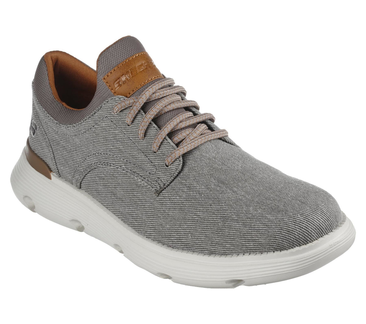 Skechers (204573) Men GARZA-ROMANO Sneaker Shoes in Size UK7 to UK13 - 10.5 / Taupe