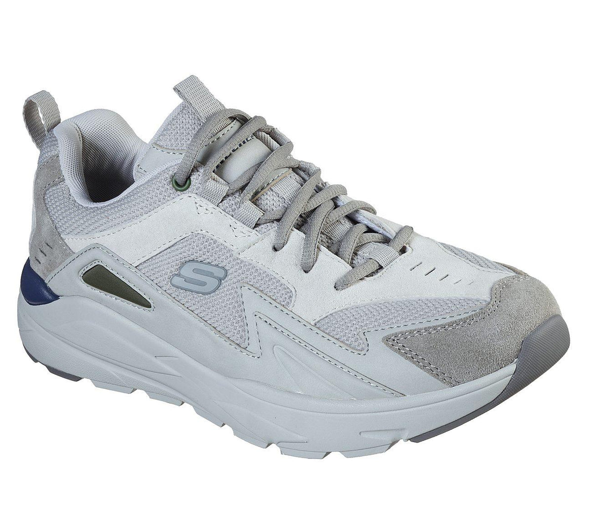 SKECHERS Men's Relaxed Fit: Verrado - Randen Sporty Sneakers in Light Grey - UK 12 / Light Grey