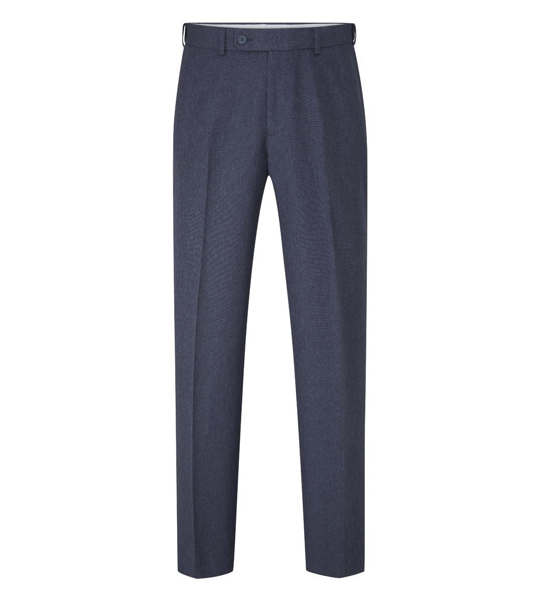 Skopes Brooklyn Regular Fit Trouser For Men in Airforce Blue, 32W to 48W - 42S / Blue