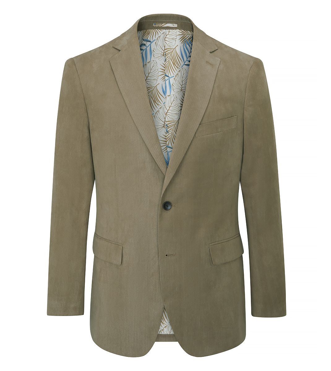 Skopes Tailored Fit Padua Jacket For Men in Sand Beige Herringbone, 36S-62L - Sand Beige / 44R