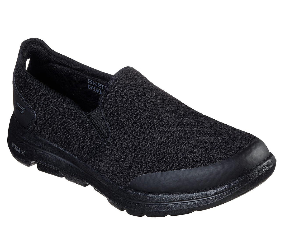 SKECHERS Men's Extra Wide Fit GOwalk 5 Apprize Ultra GO Max Running/Walking Shoes in Black - 9.5 / Black