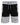 D555 Men's KIRTON Elasticated Waist Shorts With Cut & Sew Detail in Black/Charcoal 2XL to 5XL