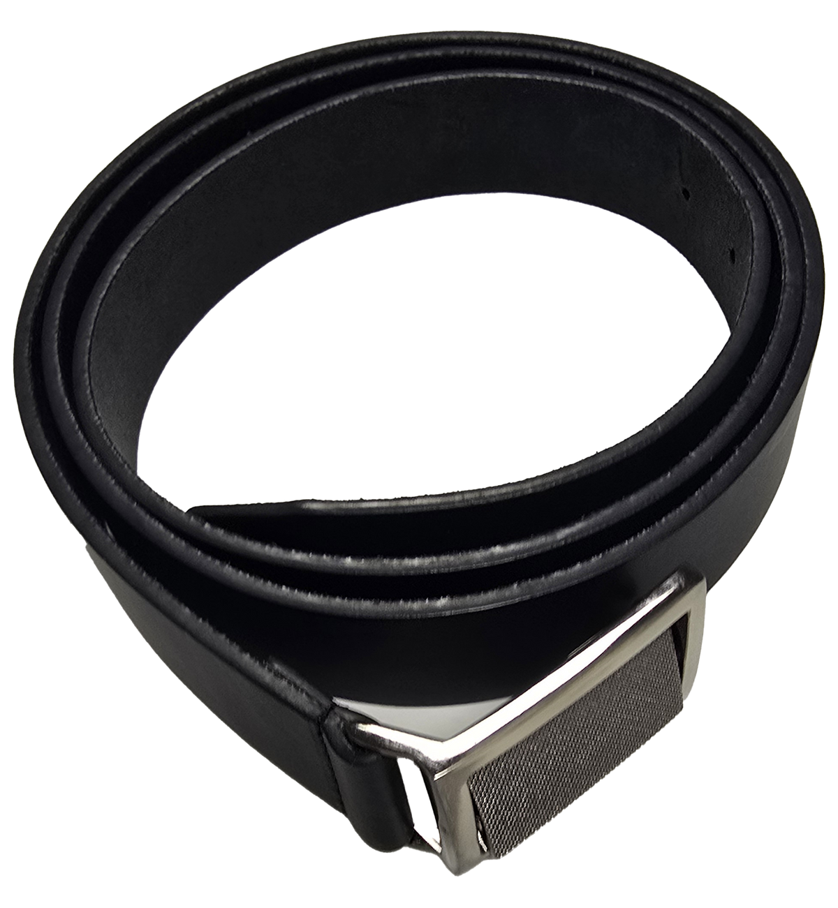 Sophos Men's Leather Belt with Reversable Buckle Leather Belt (8022) Size Small - XXXXXL - 30-32 / Black