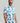 Double TWO Floral Leaf Print Short Sleeve Shirt For Men in Teal, M-5XL