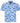 Espionage Short Sleeve Shirt For Men with Large Format Print in Blue, 2XL-8XL