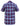 D555 Men's PORTLAND Check Shirt With Pocket in Blue/ Red 2XL to 6XL