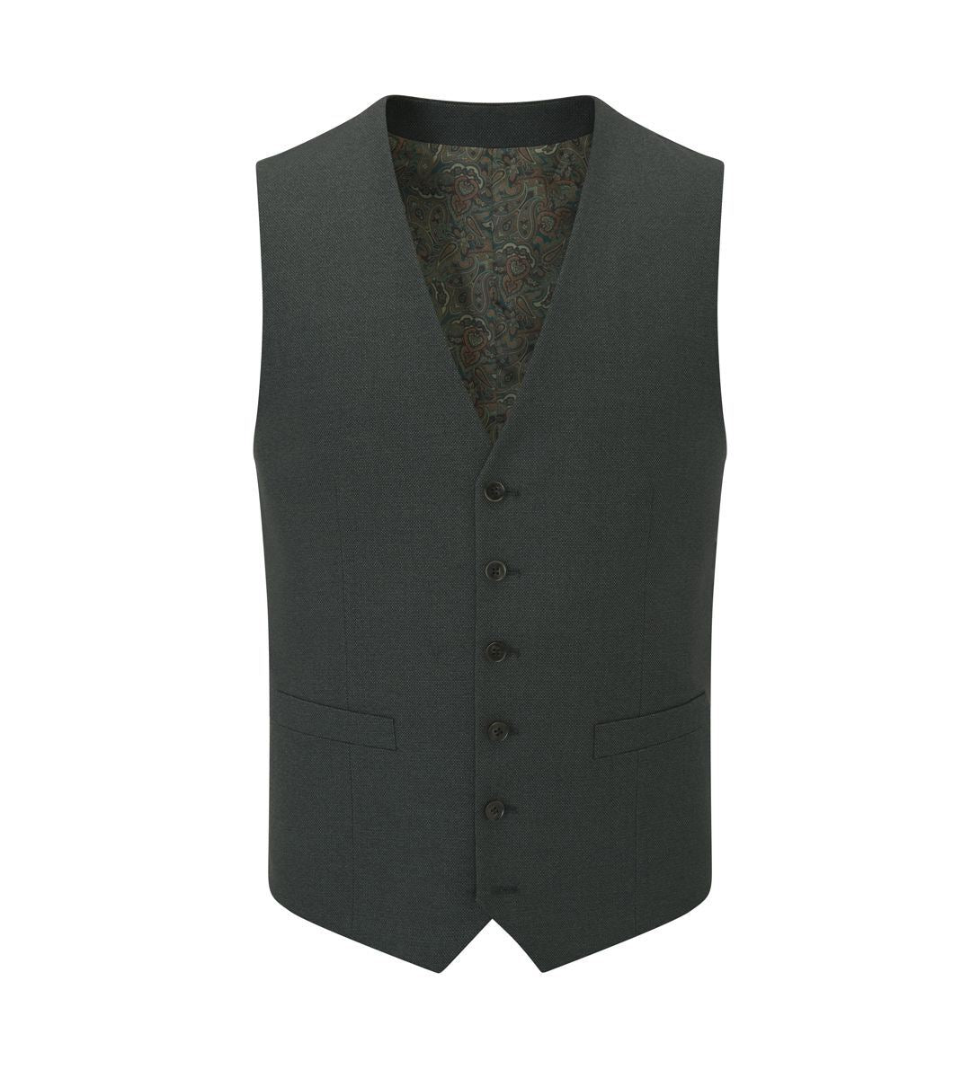 Skopes Harcourt Suit Waistcoat For Men's in Green, 34R to 58R - 52R / Green