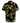 D555 SELBY Black Hawaiian Print Short Sleeve Shirt For Men in Black, 2XL-8XL