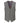 Skopes Rowan Suit Waistcoat For Men in Grey Herringbone Check, 34R to 62R