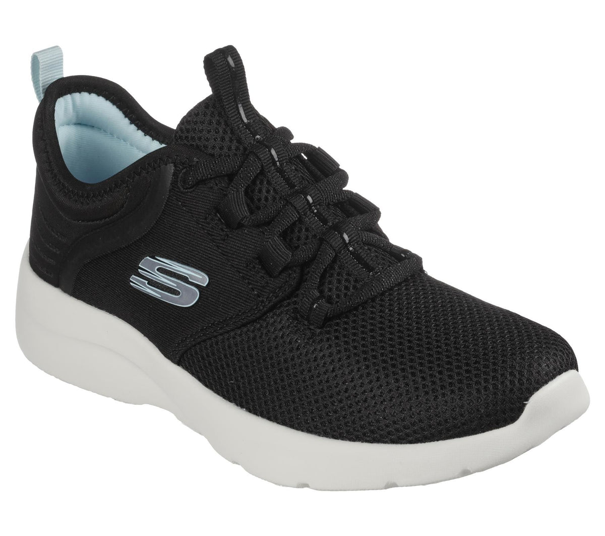 Skechers Womens DYNAMIGHT 2.0-MOMENTOUS Sneaker Shoes (149547) Size UK 4 - 8, 2 Colours - 7 / Black Aqua