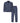 Espionage Traditional Pyjama Set For Men in Navy Check, 2XL-8XL