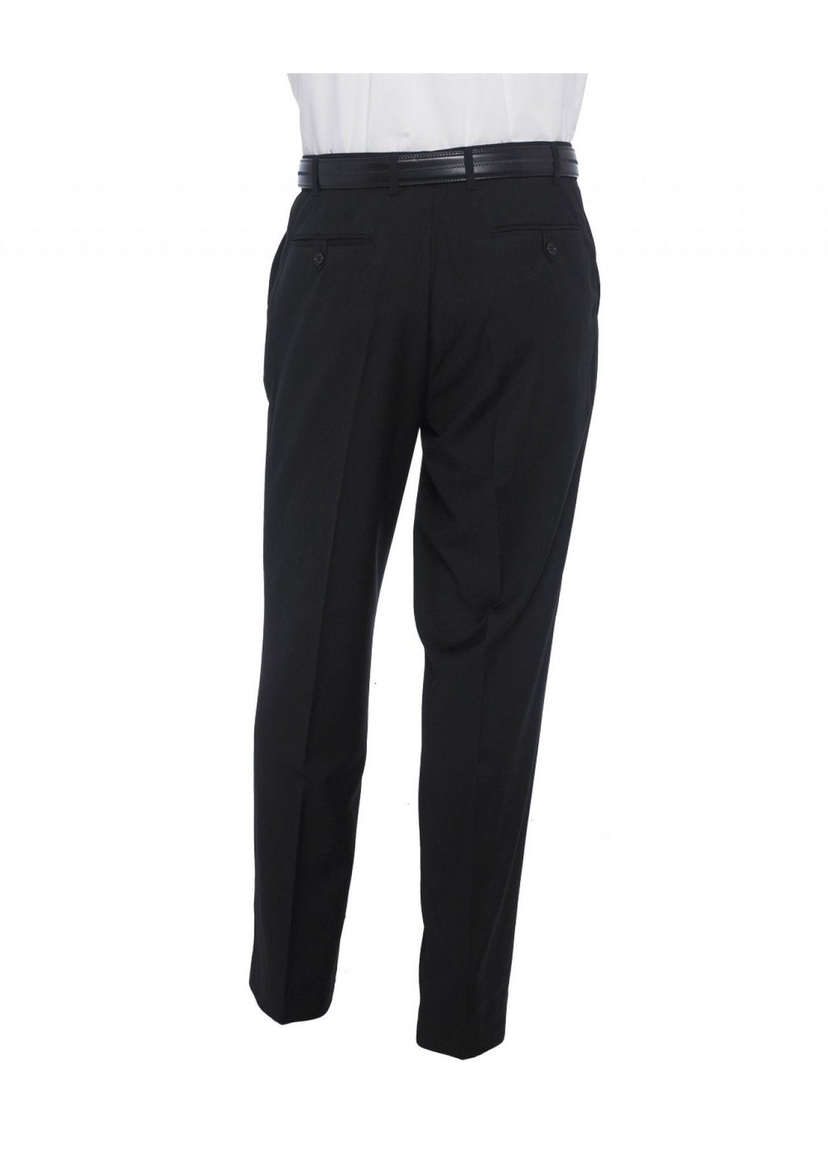 SKOPES EXTRA TALL POLY VISCOSE FLAT FRONT TROUSER (CYPRUS) IN BLACK IN WAIST 32 TO 54, INSIDELEG 38 - 36 / Black / 36